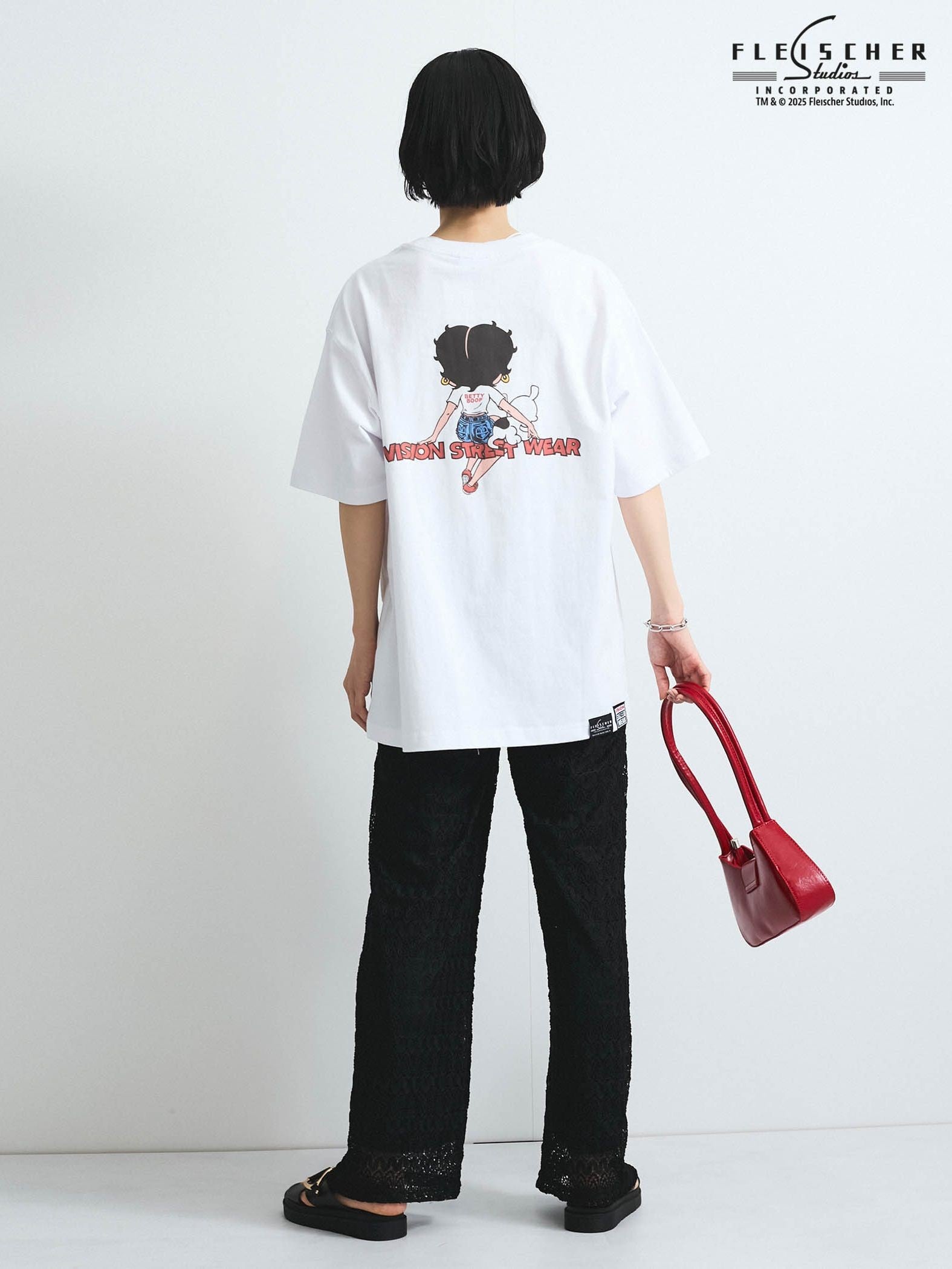 【VISION × Betty BoopTM】ヴィンテージプリントＴシャツ≪洗濯機で洗える≫