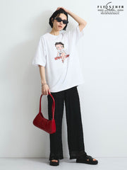 【VISION × Betty BoopTM】ヴィンテージプリントＴシャツ≪洗濯機で洗える≫