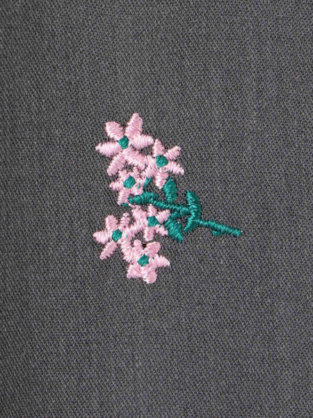 ツイルフラワー刺繍ジャケット≪手洗い可能≫