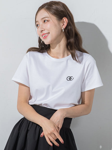 【J Lounge限定】QUEENS COURTロゴTシャツ≪手洗い可能≫