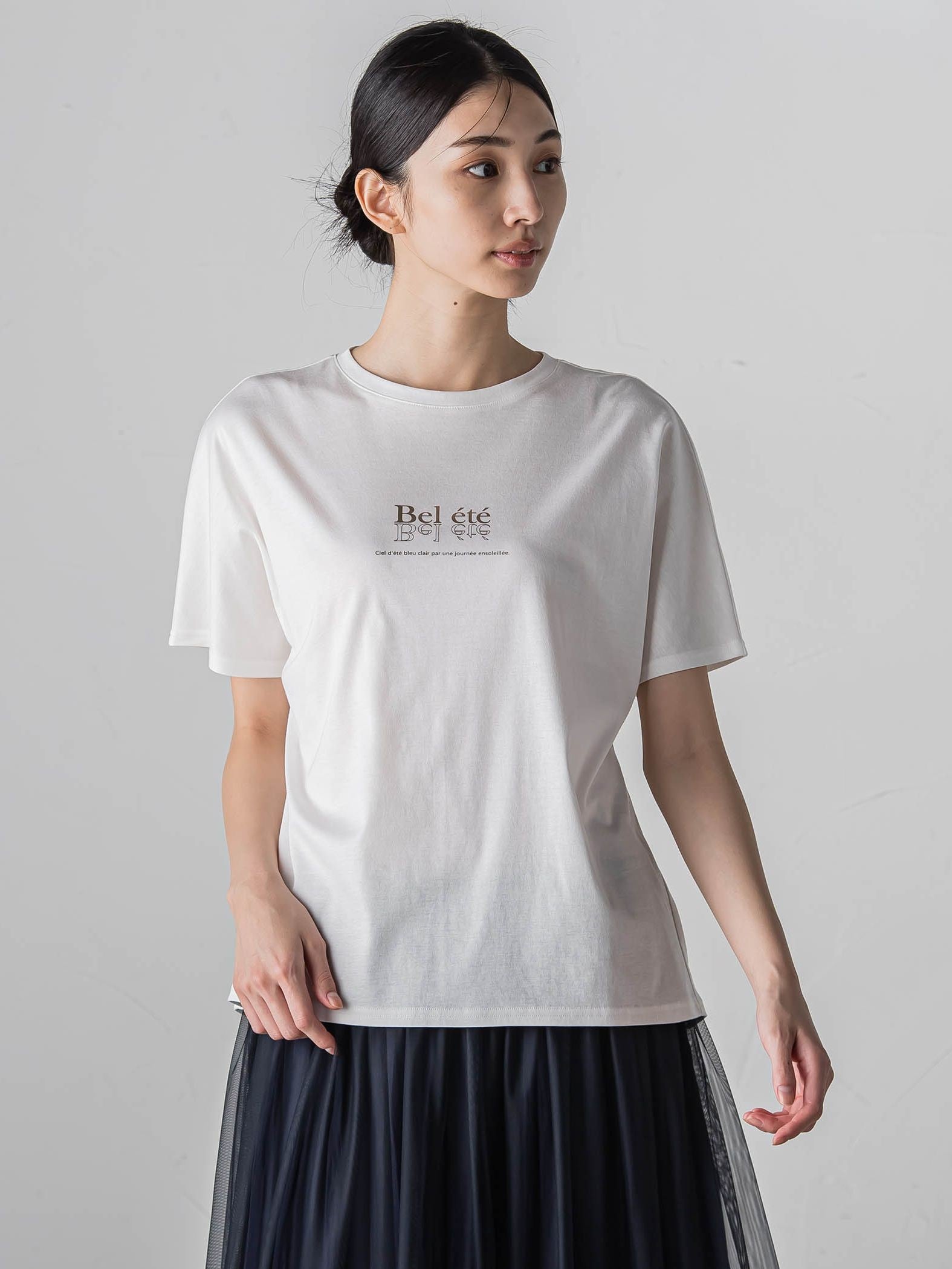 【大きいサイズ】箔プリントロゴTシャツ≪手洗い可能/吸水速乾/接触冷感≫