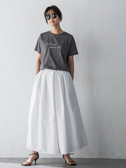 ハンドメッセージ刺繍ロゴTシャツ≪洗濯機で洗える≫