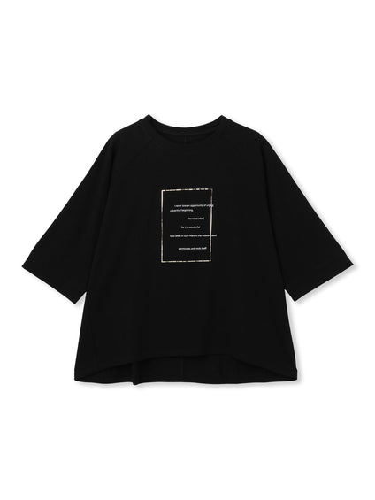 【WEB限定】箔ロゴカットソー≪手洗い可能≫