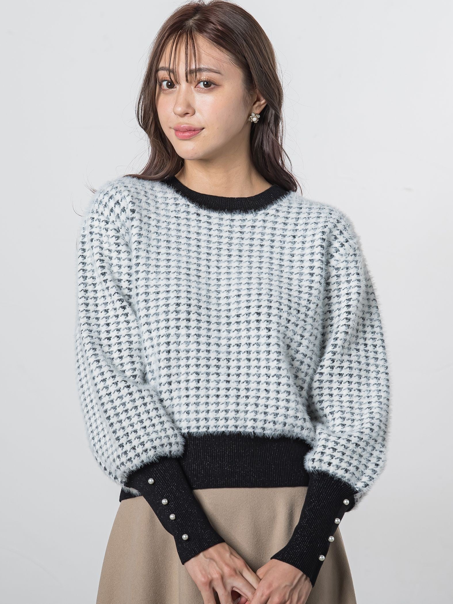 【sheller】CHIDORIカラーセーター