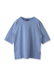 【大きいサイズ】Tシャツ風ニットプルオーバー≪手洗い可能≫