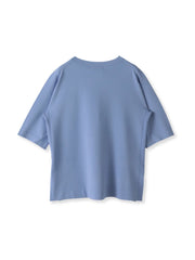 【大きいサイズ】Tシャツ風ニットプルオーバー≪手洗い可能≫