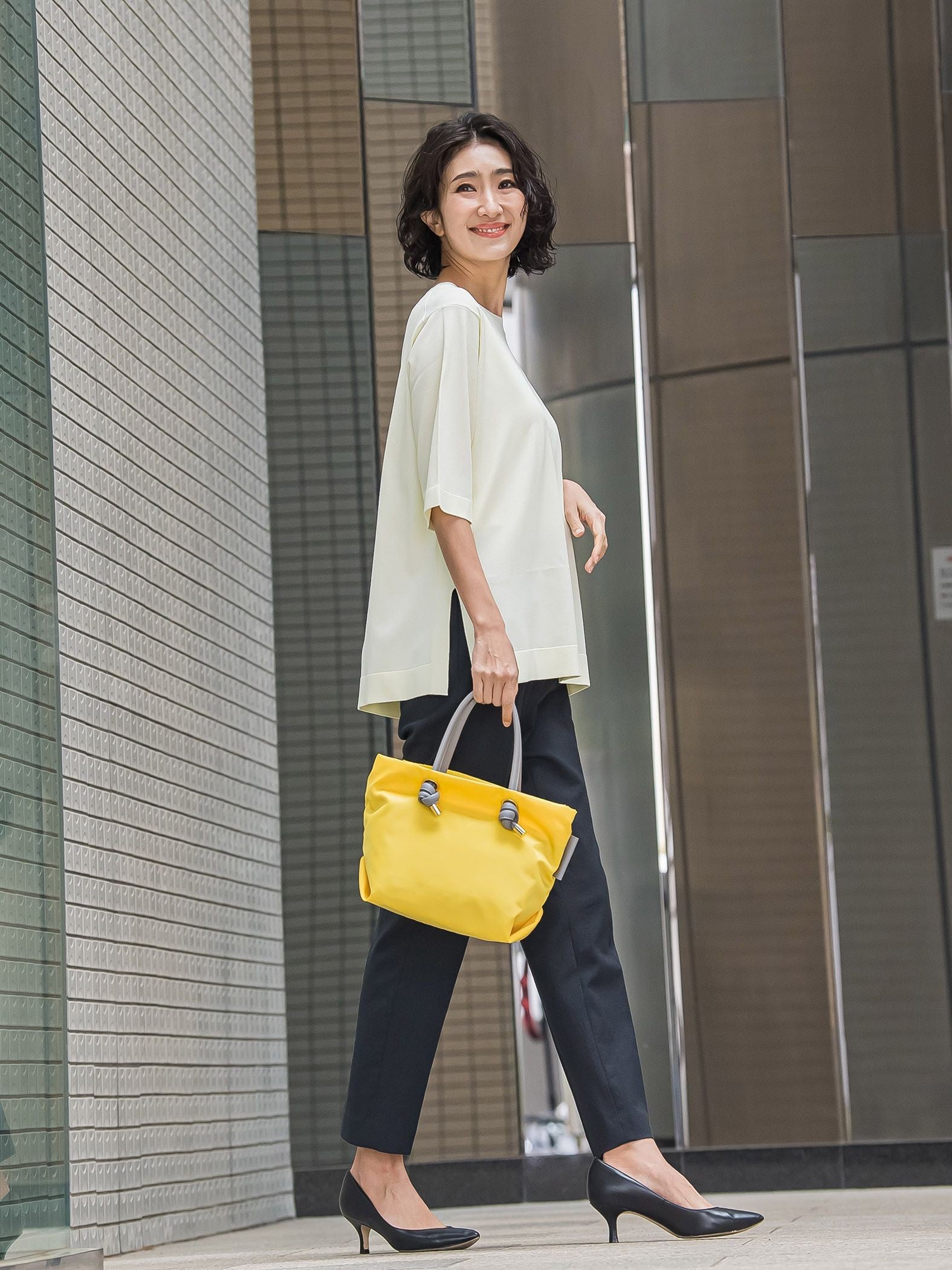 【大きいサイズ】Tシャツ風ニットプルオーバー≪手洗い可能≫