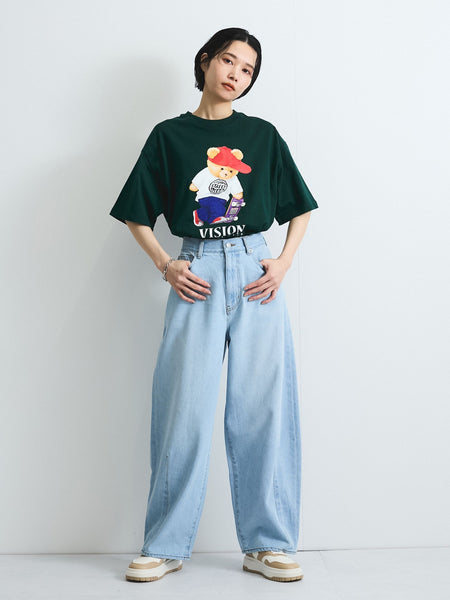 【VISION STREET WEAR】テディーベアTシャツ≪洗濯機で洗える≫