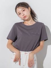 エンボスロゴTシャツ≪手洗い可能≫