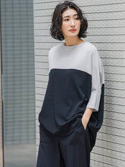 【WEB限定】バイカラーニット≪手洗い可能≫