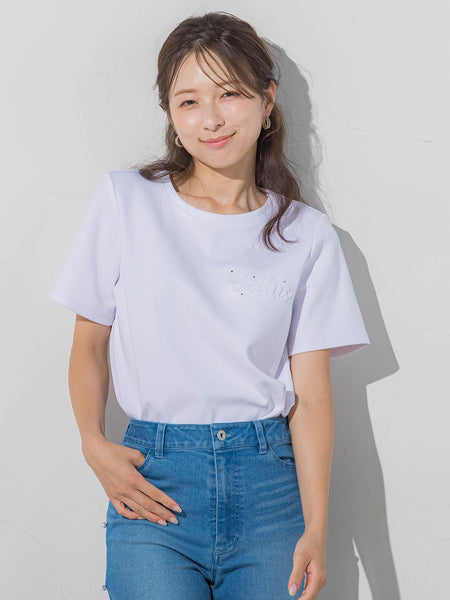 エンボスロゴTシャツ≪手洗い可能≫