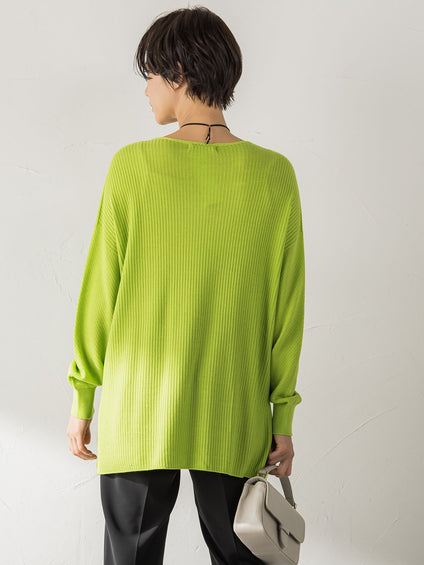 【WEB限定サイズあり】【洗えるニット】ECOCUWOOL Vネックニットプルオーバー≪シワになりにくい≫
