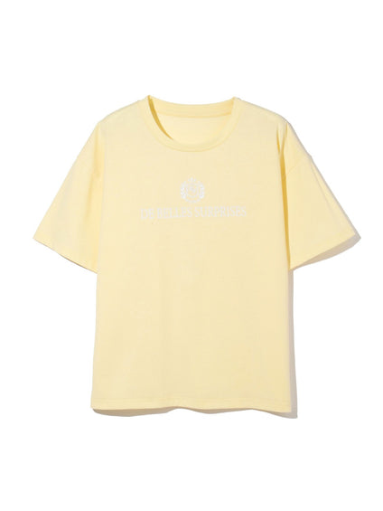 ツヤ刺繍Tシャツ≪洗濯機で洗える≫