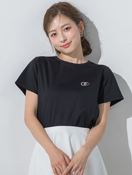 【J Lounge限定】QUEENS COURTロゴTシャツ≪手洗い可能≫