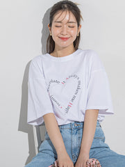 ハートプリントTシャツ≪手洗い可能≫