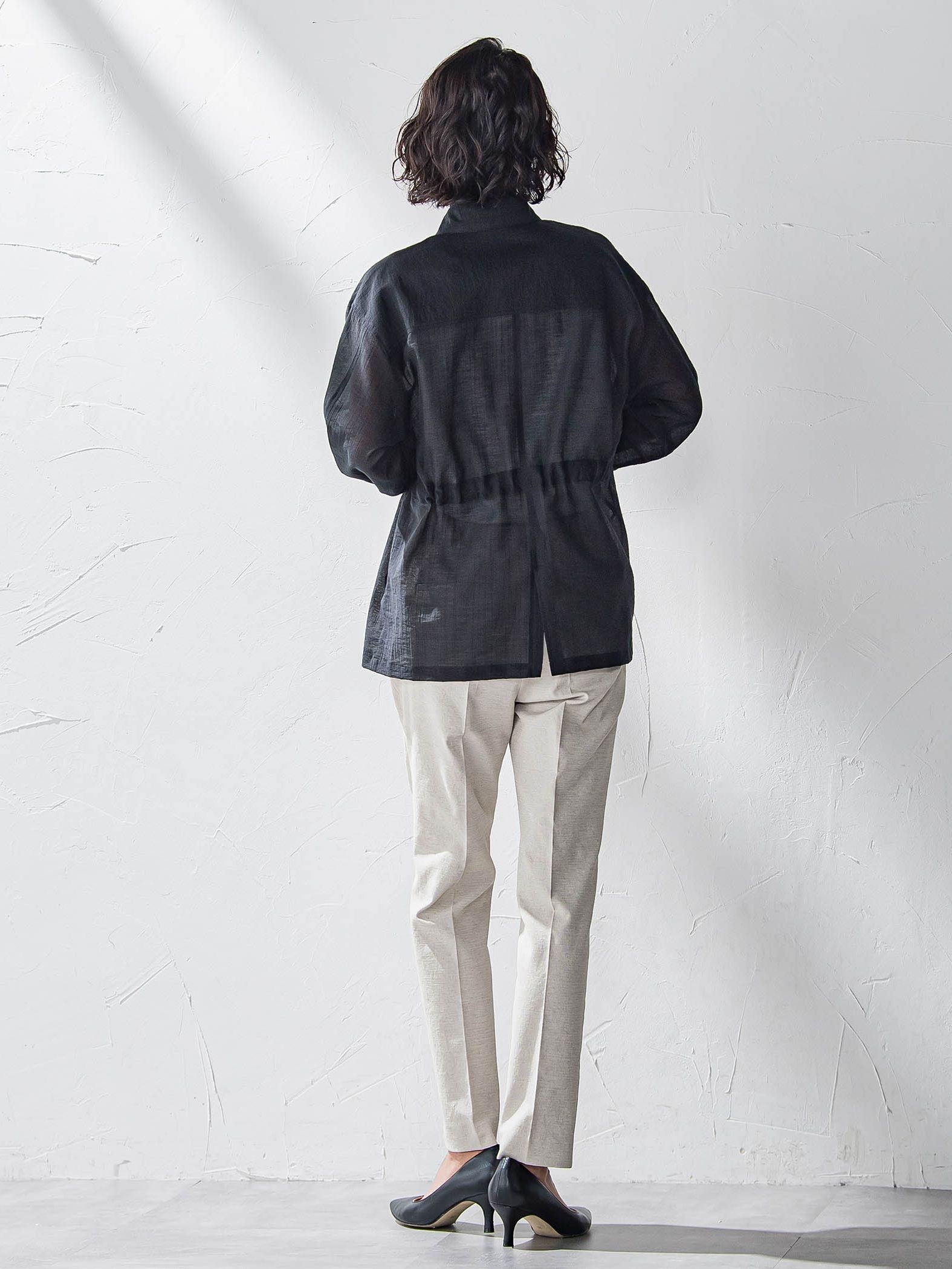 【WEB限定】シェルタリングテーパードパンツ≪洗濯機で洗える≫