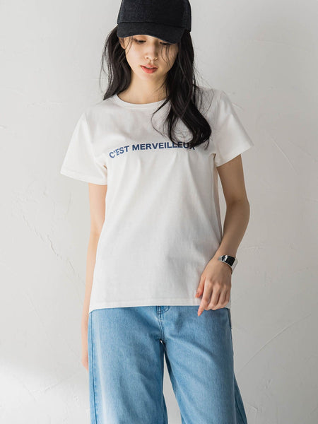 ロゴプリントベーシックTシャツ≪洗濯機で洗える≫ | socolla（ソコラ