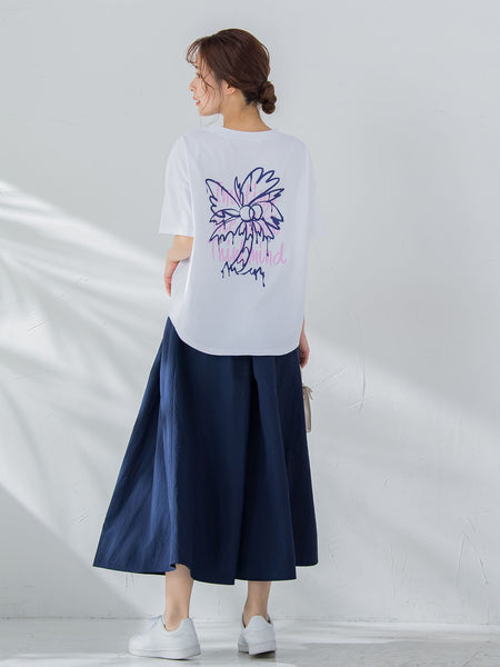 畔勝遥さんコラボ商品】Palm treeイラストTシャツ《洗濯機で洗える