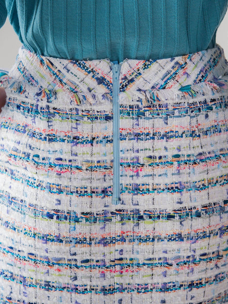 トゥルニエファンシーツイードタイトスカート | Viaggio Blu